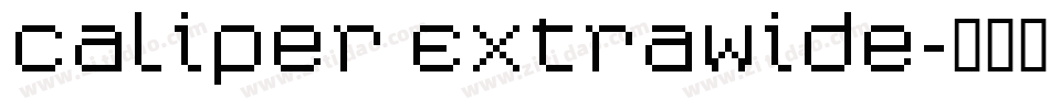 Caliper ExtraWide字体转换